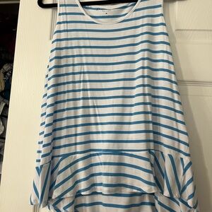 Draper James Striped Sailor peplum Tank